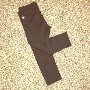 Grey Cropped Leggings